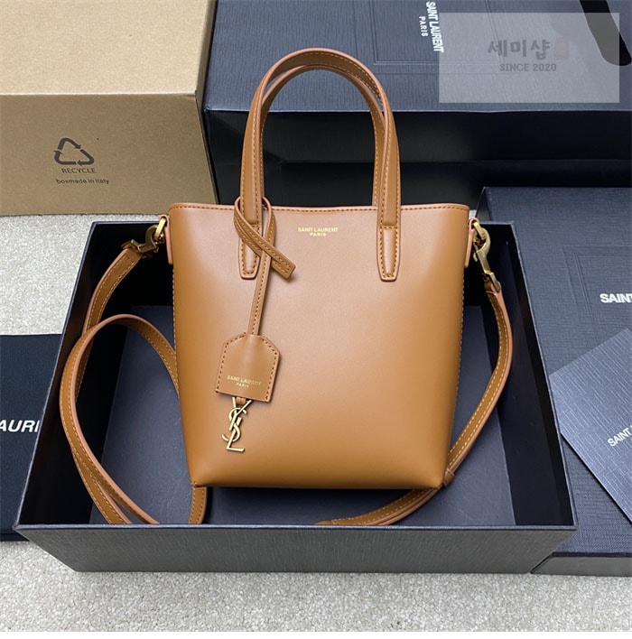 Saint Laurent 생로랑 토이 쇼퍼 미니 토트 백 블랙 Bag 10번 이미지