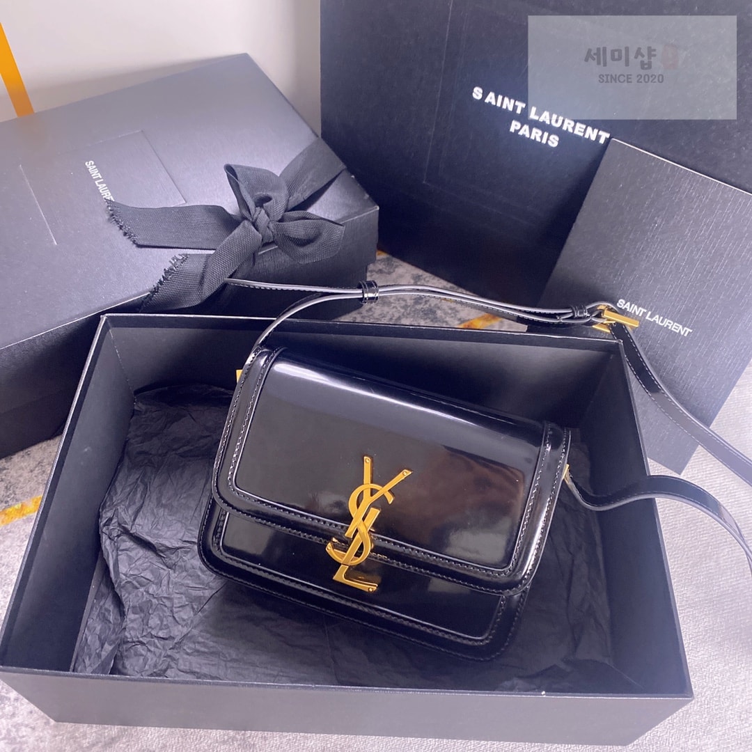 Saint Laurent 생로랑 페이턴드 레더 솔페리노 스몰 사첼 백 19*13*5CM Bag 1번 이미지