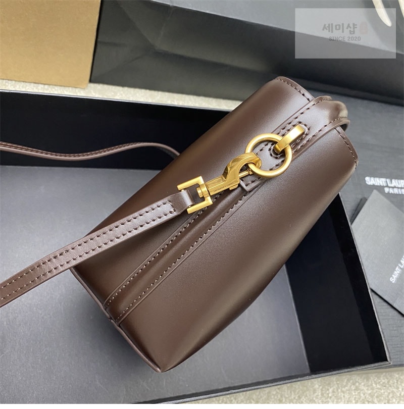 Saint Laurent 생로랑 LE 37 미니 버킷백 루즈 카베르네 765870 Bag 4번 이미지