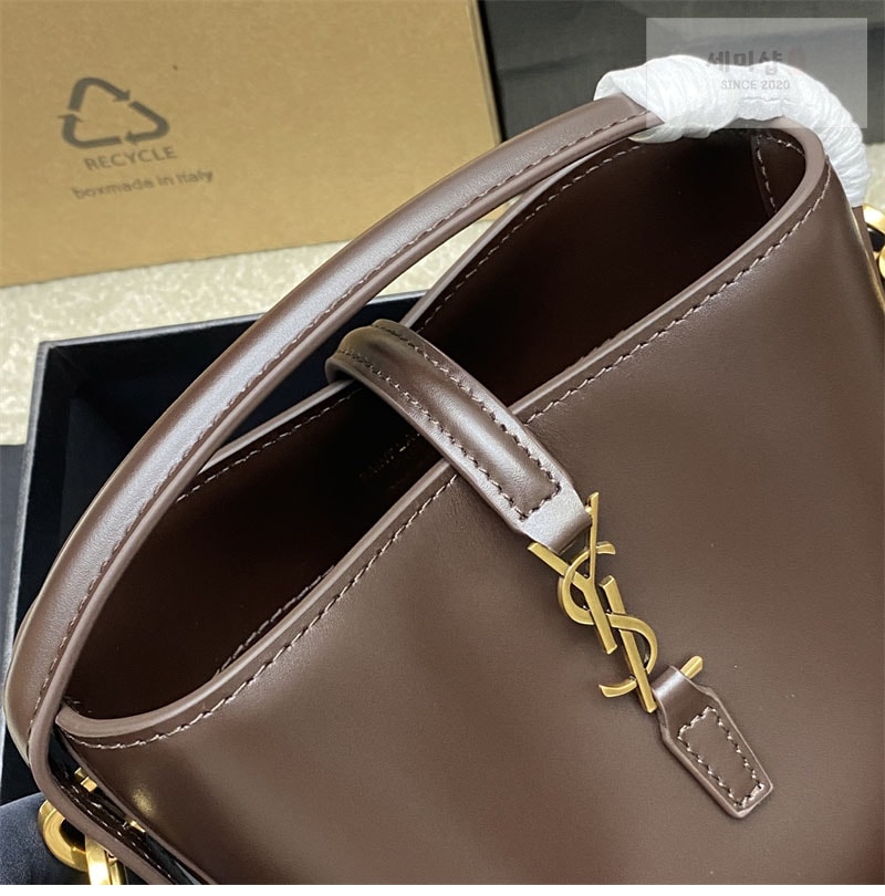 Saint Laurent 생로랑 LE 37 미니 버킷백 루즈 카베르네 765870 Bag 8번 이미지