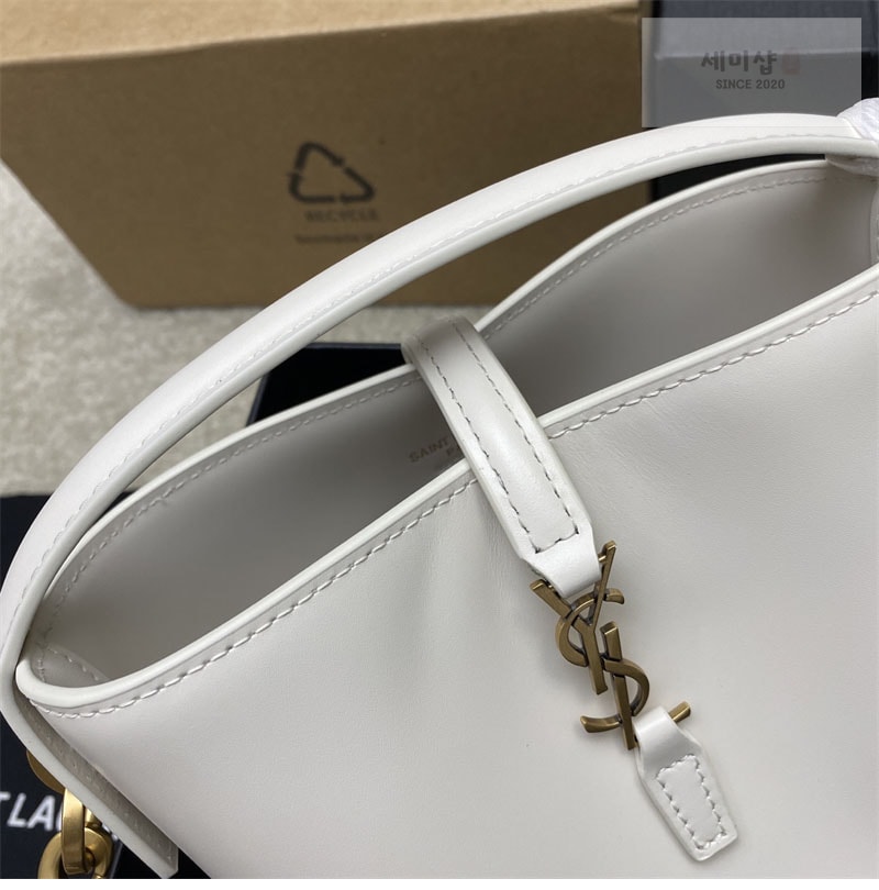 Saint Laurent 생로랑 LE 37 미니 버킷백 빈티지 화이트 765870 Bag 7번 이미지