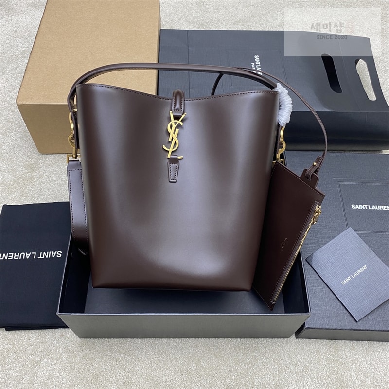 Saint Laurent 생로랑 LE 5À7 샤이니백 루즈 카베르네 742828 Bag 5번 이미지
