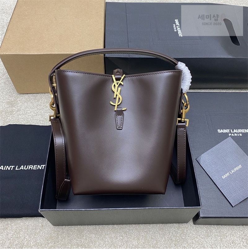 Saint Laurent 생로랑 LE 5À7 스몰 샤이니백 루즈 카베르네 749036 Bag 9번 이미지