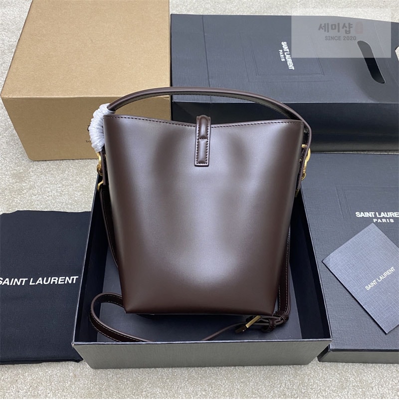 Saint Laurent 생로랑 LE 5À7 스몰 샤이니백 루즈 카베르네 749036 Bag 3번 이미지