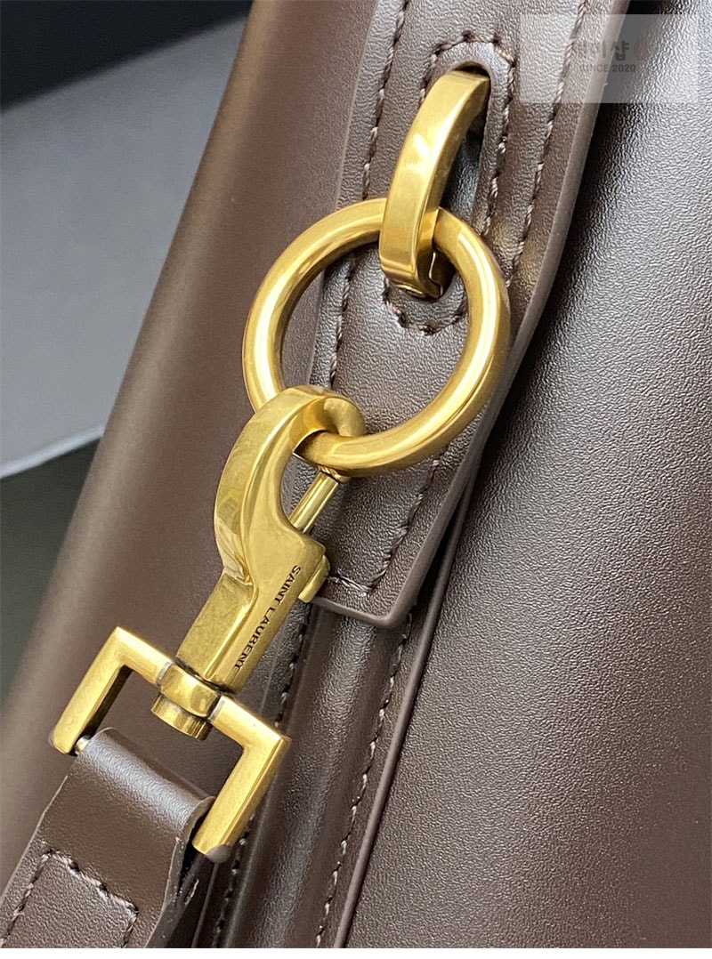 Saint Laurent 생로랑 LE 5À7 스몰 샤이니백 루즈 카베르네 749036 Bag 8번 이미지