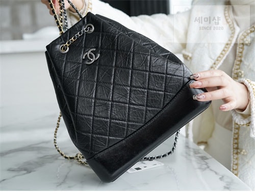 C H A N E L 샤넬 가브리엘 백팩 미디움 블랙 Bag 3번 이미지