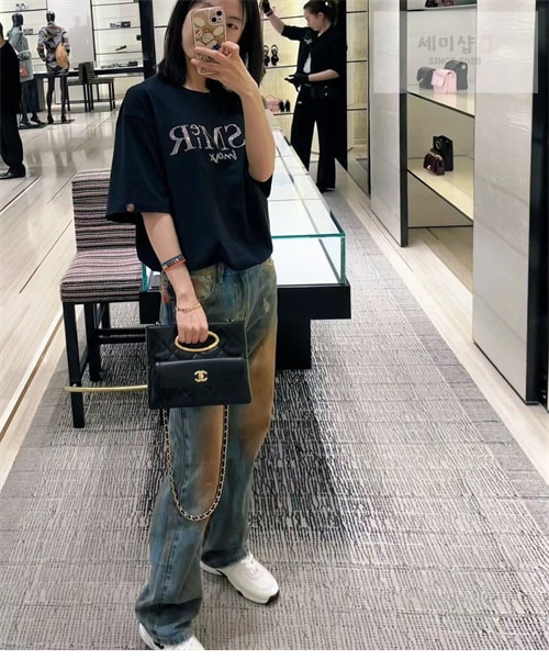 C H A N E L 샤넬 램스킨 체인 클러치 크로스백 블랙 Bag 9번 이미지