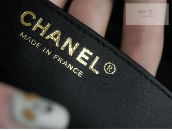 C H A N E L 샤넬 램스킨 탑 핸들 미니 플랩 백 블랙 Bag 18번 이미지