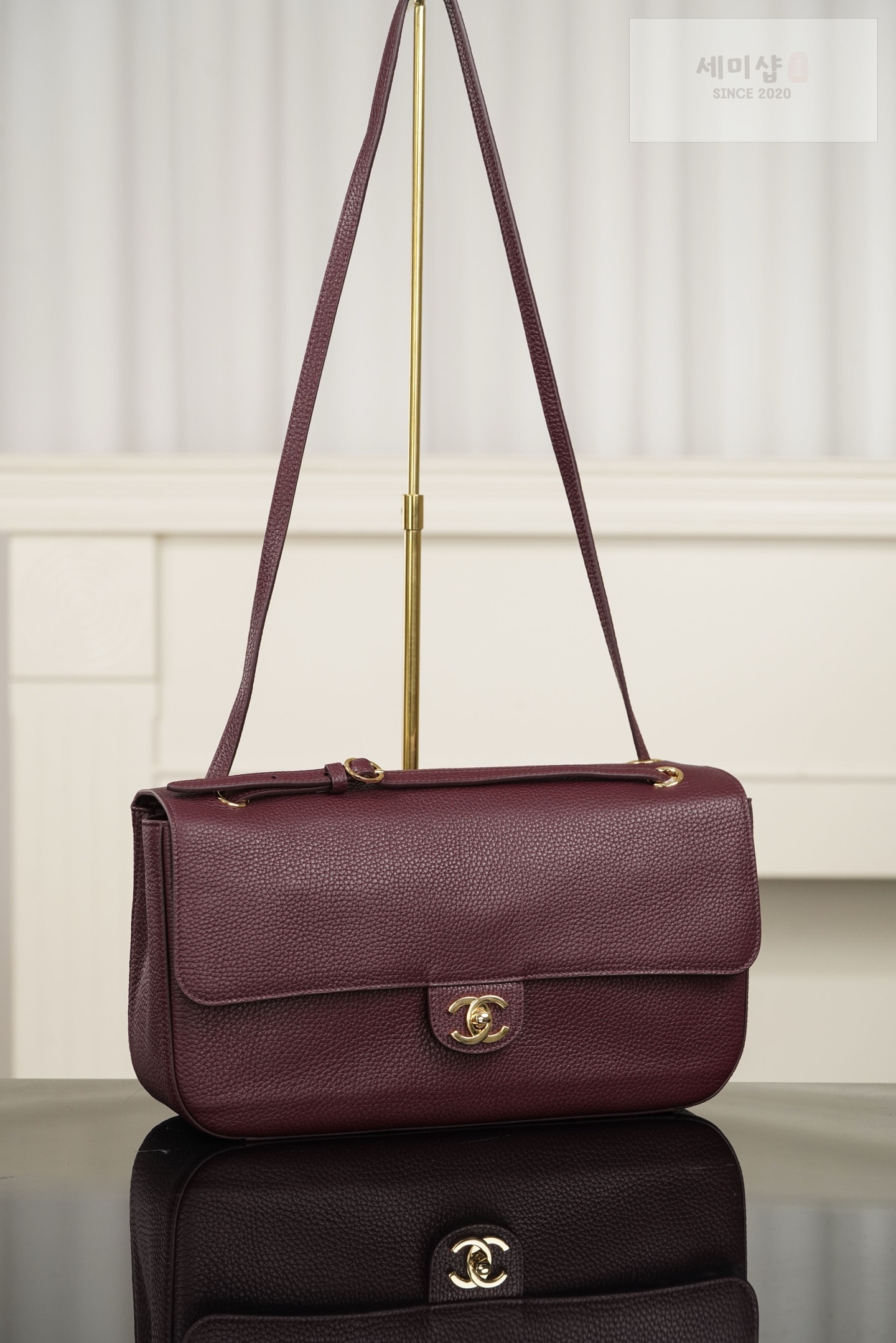 샤넬 샤넬 맥시 플랩 다크 버건디 Bag 1번 이미지