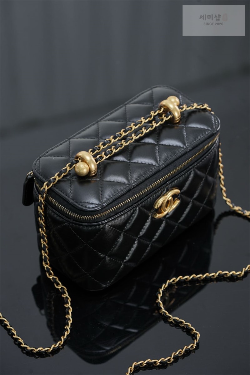 C H A N E L 샤넬 베니티 케이스 체인백 블랙 블랙 Bag 3번 이미지