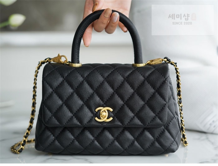 C H A N E L 샤넬 코코 핸들 스몰백 금장 블랙 Bag 13번 이미지