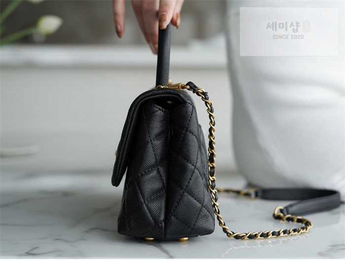 C H A N E L 샤넬 코코 핸들 스몰백 금장 블랙 Bag 5번 이미지