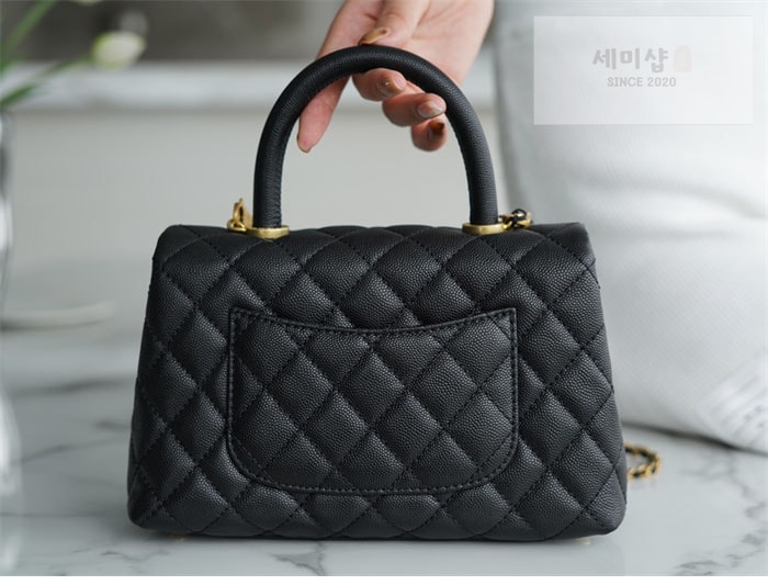 C H A N E L 샤넬 코코 핸들 스몰백 금장 블랙 Bag 9번 이미지