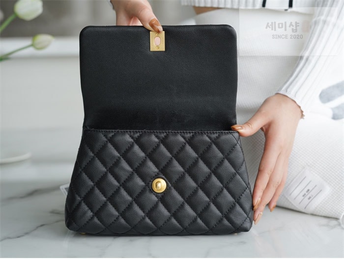 C H A N E L 샤넬 코코 핸들 스몰백 금장 블랙 Bag 6번 이미지