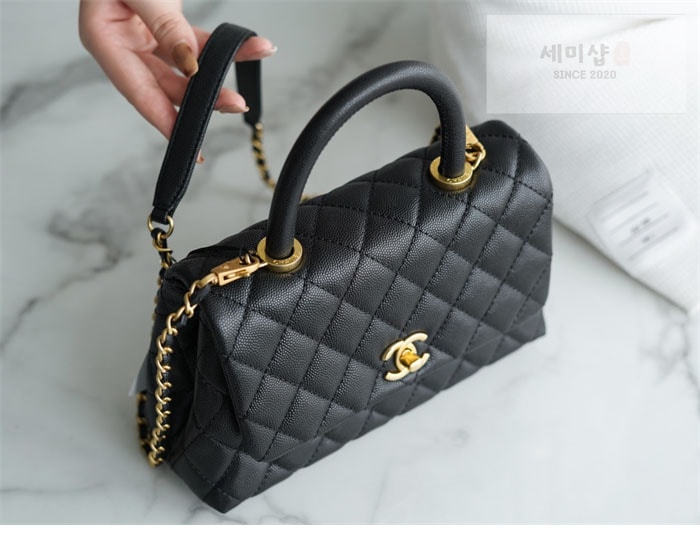 C H A N E L 샤넬 코코 핸들 스몰백 금장 블랙 Bag 15번 이미지