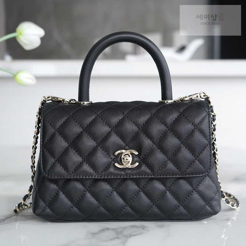 C H A N E L 샤넬 코코 핸들 스몰백 샴골 블랙 Bag 8번 이미지