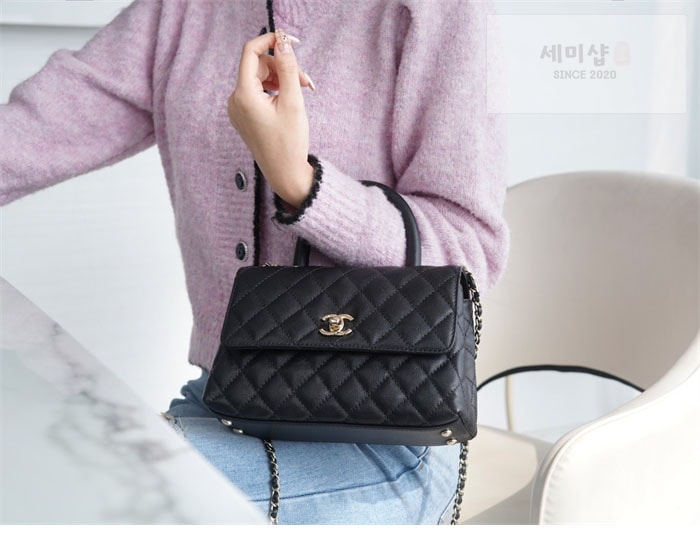 C H A N E L 샤넬 코코 핸들 스몰백 샴골 블랙 Bag 15번 이미지