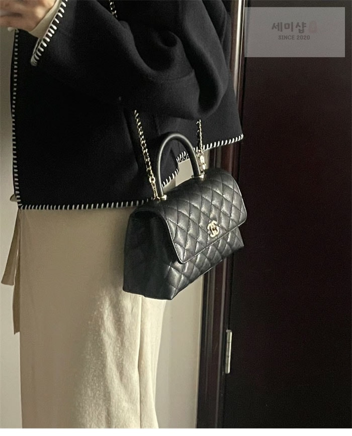 C H A N E L 샤넬 코코 핸들 스몰백 샴골 블랙 Bag 1번 이미지
