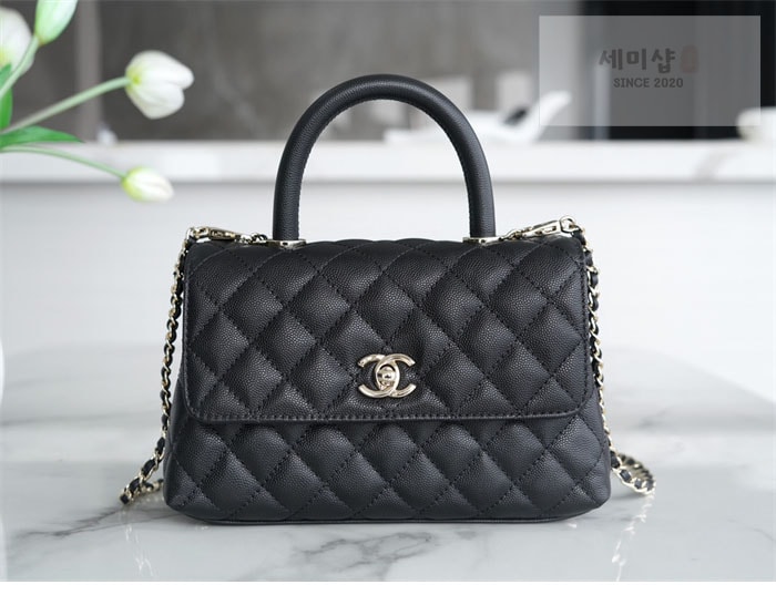C H A N E L 샤넬 코코 핸들 스몰백 샴골 블랙 Bag 9번 이미지