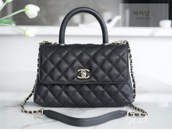 C H A N E L 샤넬 코코 핸들 스몰백 샴골 블랙 Bag 16번 이미지