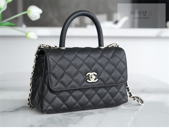 C H A N E L 샤넬 코코 핸들 스몰백 샴골 블랙 Bag 2번 이미지