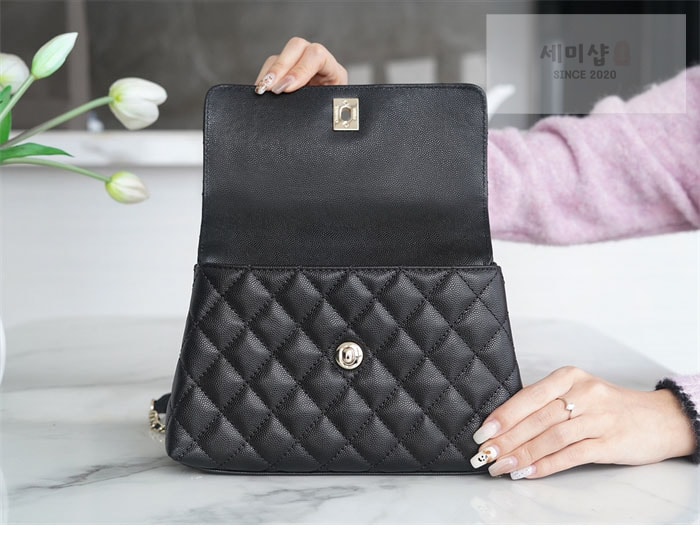 C H A N E L 샤넬 코코 핸들 스몰백 샴골 블랙 Bag 3번 이미지