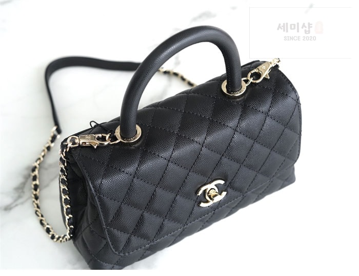 C H A N E L 샤넬 코코 핸들 스몰백 샴골 블랙 Bag 11번 이미지