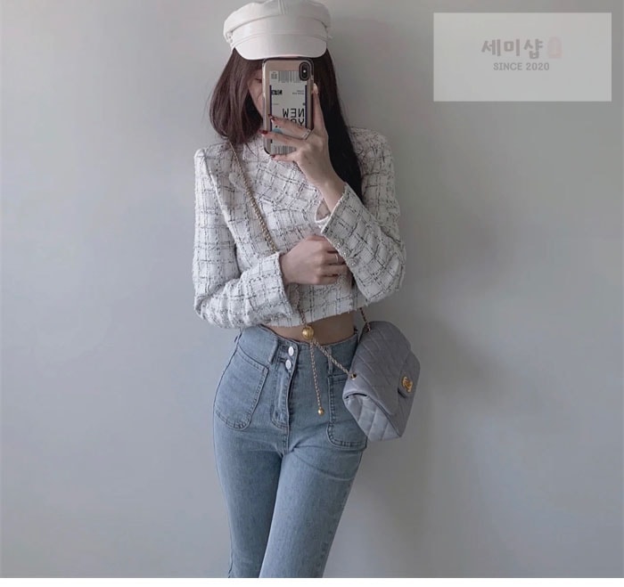 C H A N E L 샤넬 클래식 골드볼 미니 플랩백 그레이 그레이 Bag 3번 이미지