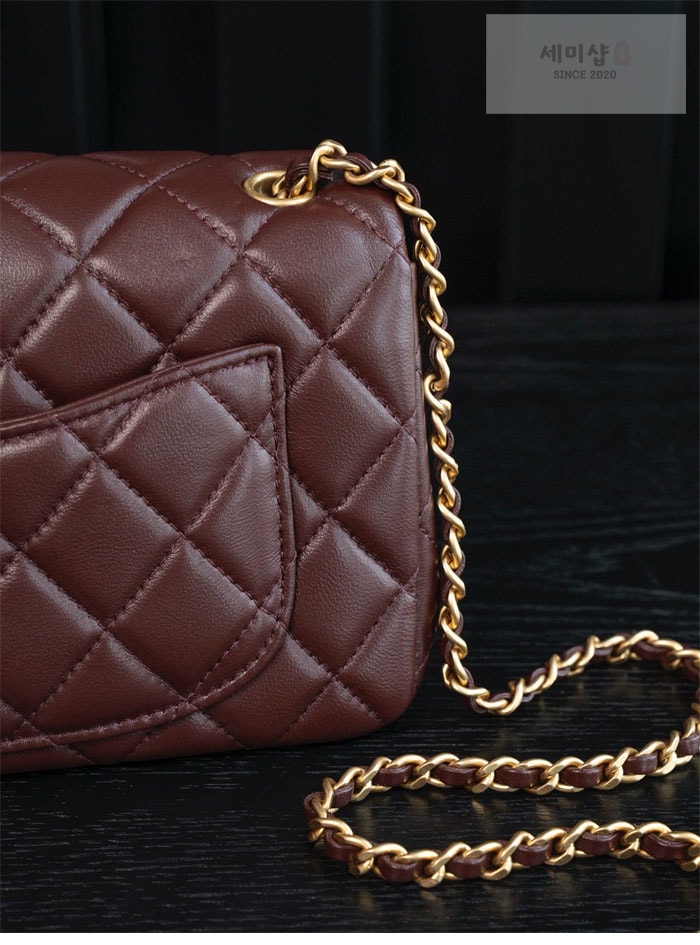 C H A N E L 샤넬 클래식 골드볼 미니 플랩백 버건디 버건디 Bag 11번 이미지