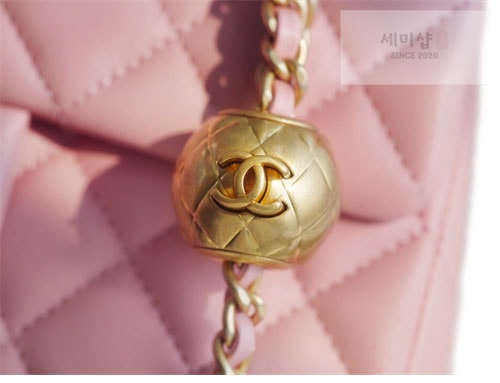 C H A N E L 샤넬 클래식 뉴미니 캐비어 금장 핑크 Bag 19번 이미지