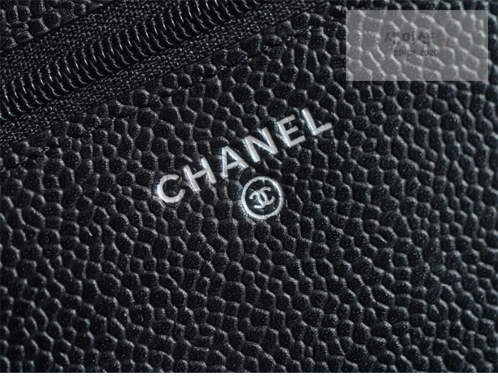 C H A N E L 샤넬 클래식 WOC 블랙/은장 HAAS 가죽 블랙 Bag 8번 이미지