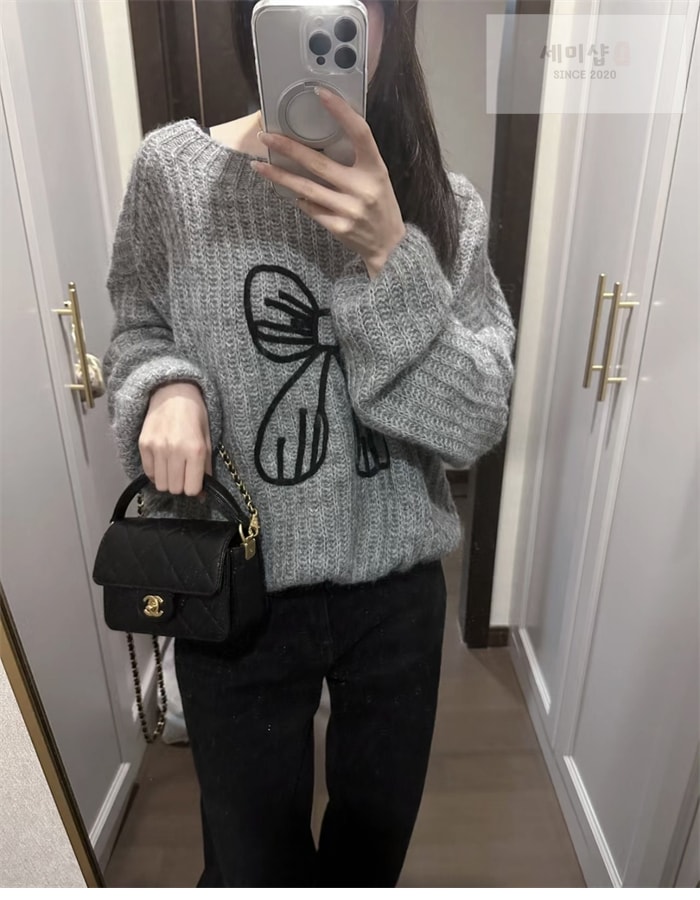 C H A N E L 샤넬 탑핸들 플랩백 Haas 가죽 블랙 Bag 5번 이미지