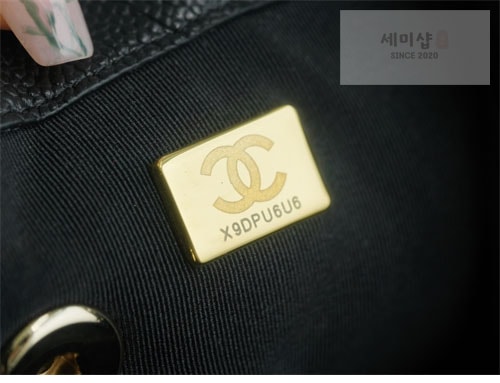 C H A N E L 샤넬 23P HAAS 더블 포켓 듀마 백백 블랙 블랙 Bag 14번 이미지