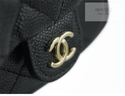 C H A N E L 샤넬 23P HAAS 더블 포켓 듀마 백백 블랙 블랙 Bag 16번 이미지