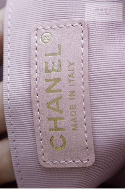C H A N E L 샤넬 23P HAAS 더블 포켓 듀마 백백 핑크 파우더핑크 Bag 17번 이미지
