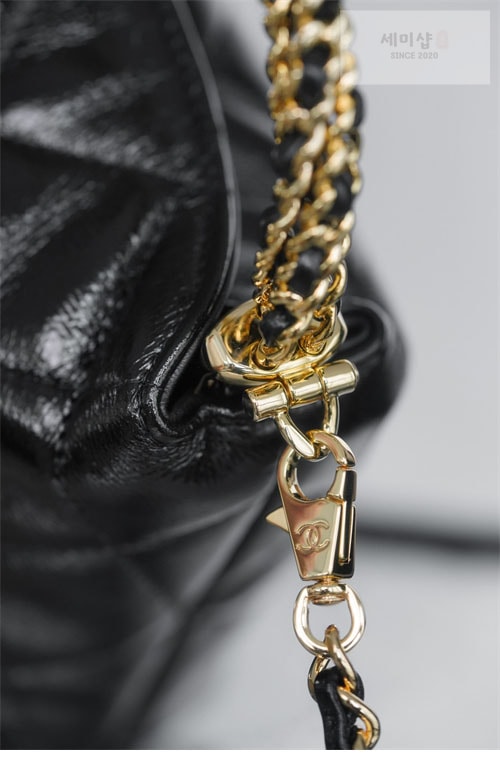 C H A N E L 샤넬 24B 램스킨 탑핸들백 블랙 Bag 20번 이미지