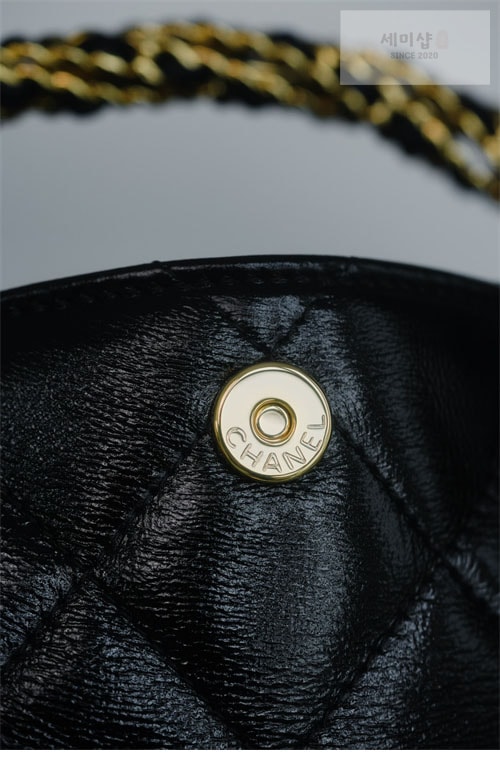 C H A N E L 샤넬 24B 램스킨 탑핸들백 블랙 Bag 21번 이미지