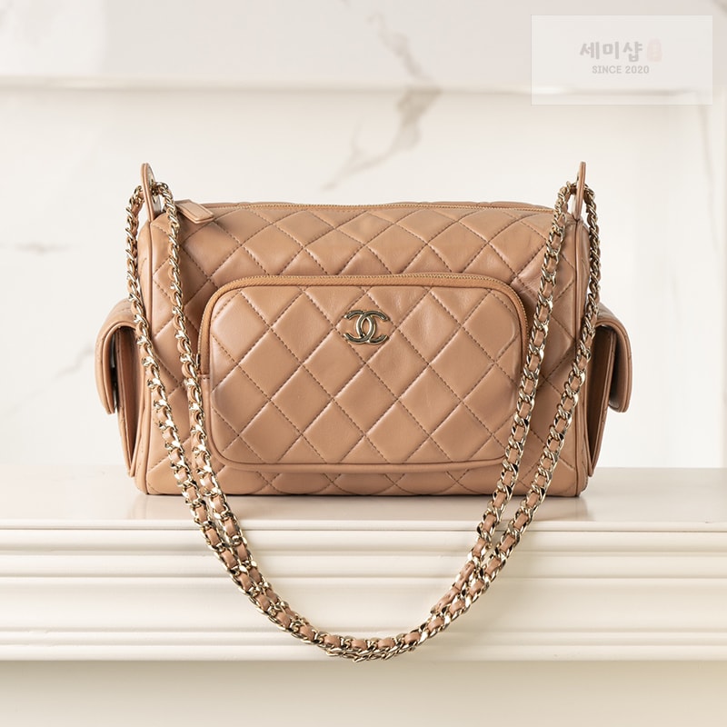 C H A N E L 샤넬 24k 샤이니 캬메라 라지 백 브라운골드 Bag 16번 이미지
