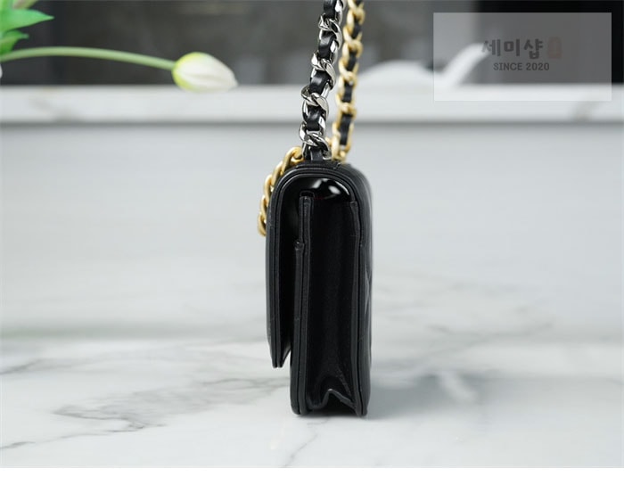 C H A N E L 샤넬 24p 19 WOC 블랙 골드 백 블랙 Bag 9번 이미지