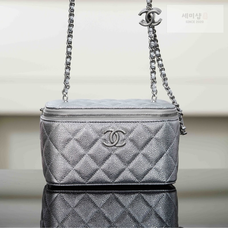C H A N E L 샤넬 25B 스몰 베니티 체인백 실버 실버 Bag 1번 이미지