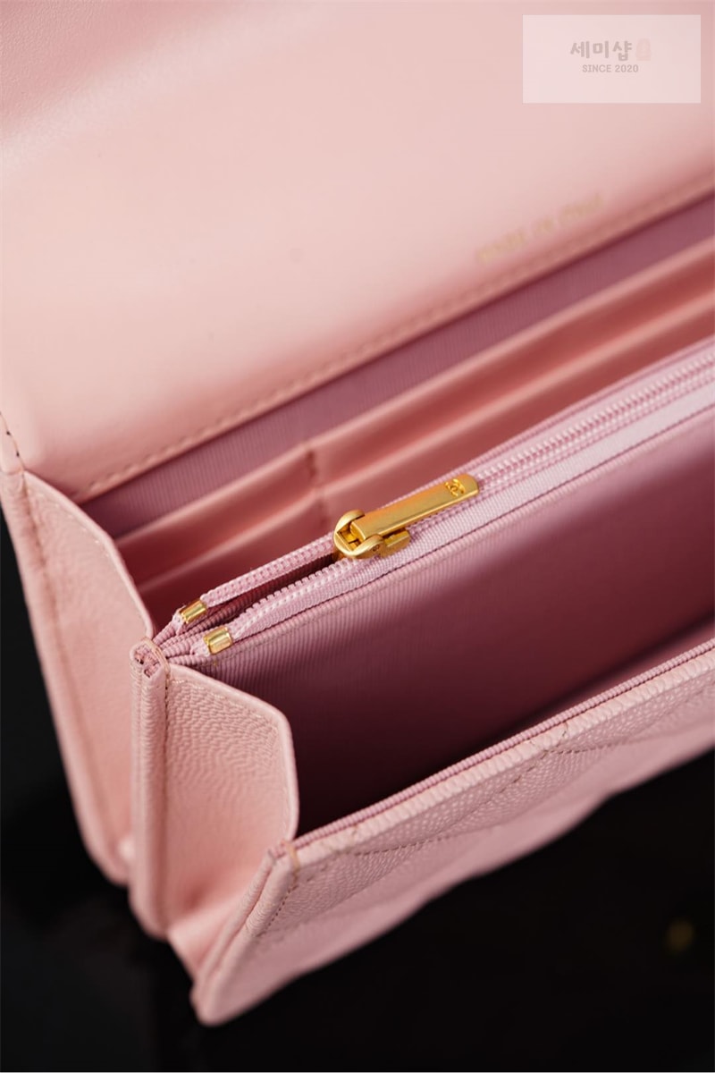 C H A N E L 샤넬 25B 클래식 탑핸들 체인백 캐비어 골드메탈 핑크 핑크 Bag 5번 이미지