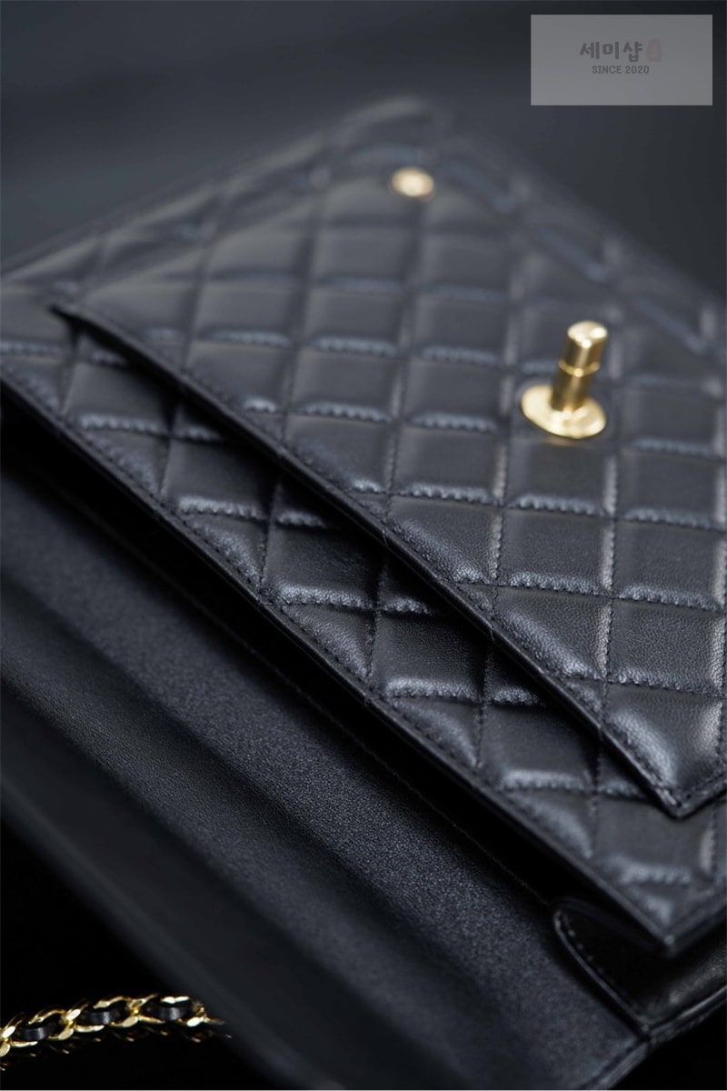 C H A N E L 샤넬 25B 탑핸들 체인 메신저 백팩 블랙 Bag 4번 이미지