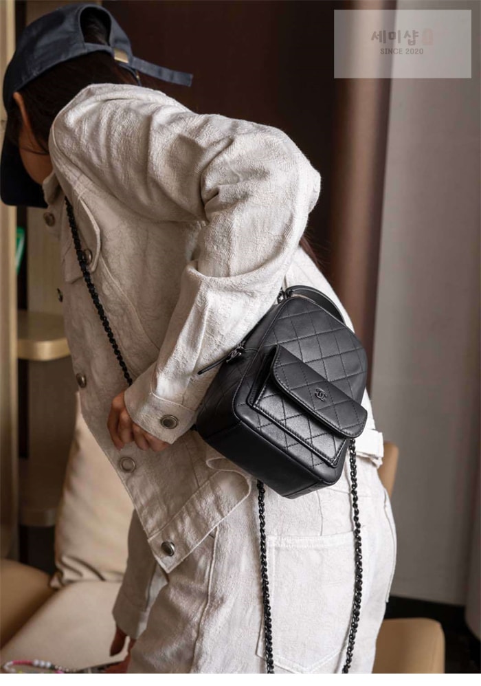 C H A N E L 샤넬 25C 미니 백팩 블랙 Bag 15번 이미지