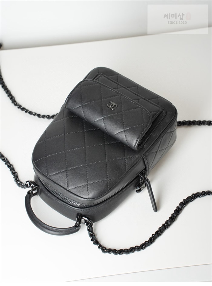 C H A N E L 샤넬 25C 미니 백팩 블랙 Bag 16번 이미지