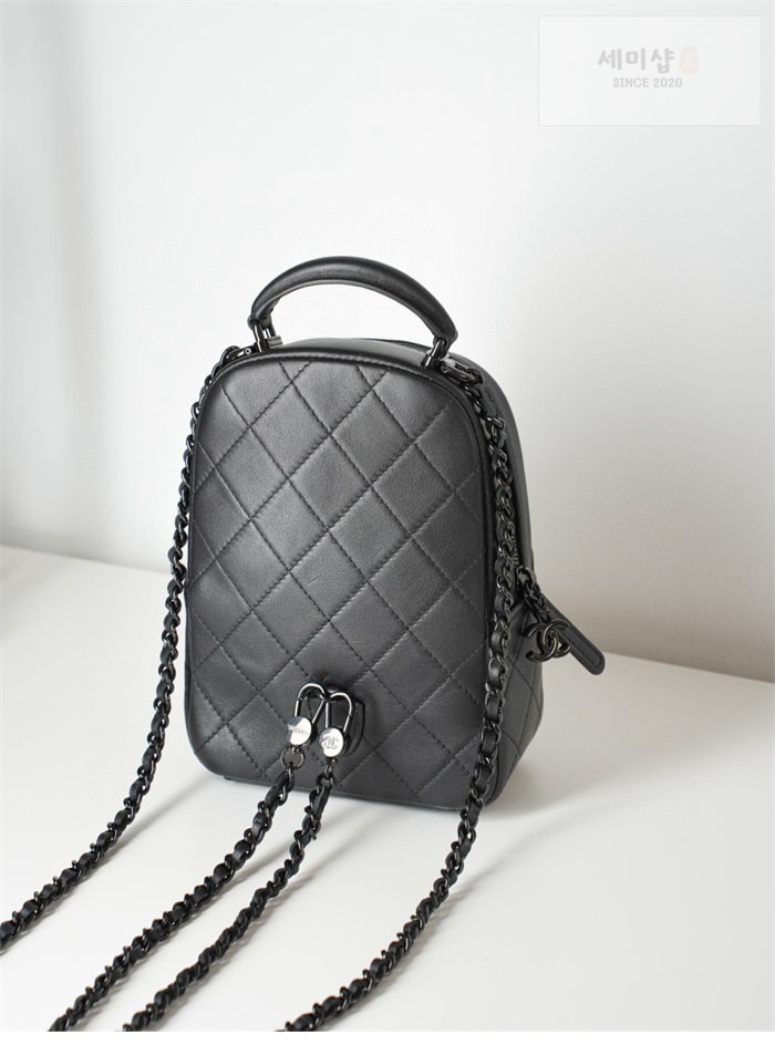 C H A N E L 샤넬 25C 미니 백팩 블랙 Bag 24번 이미지