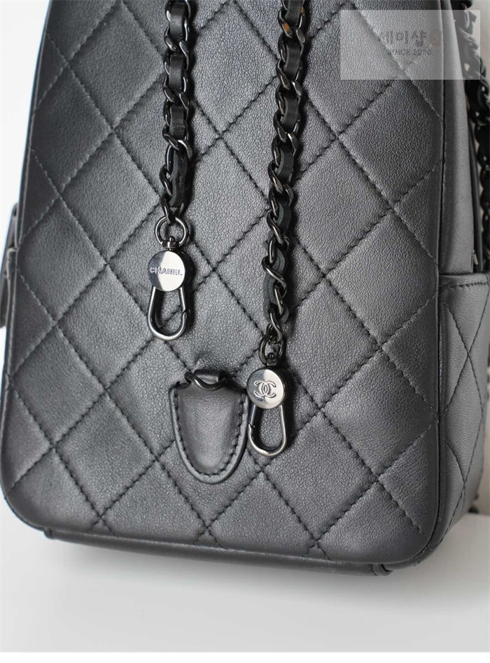 C H A N E L 샤넬 25C 미니 백팩 블랙 Bag 7번 이미지