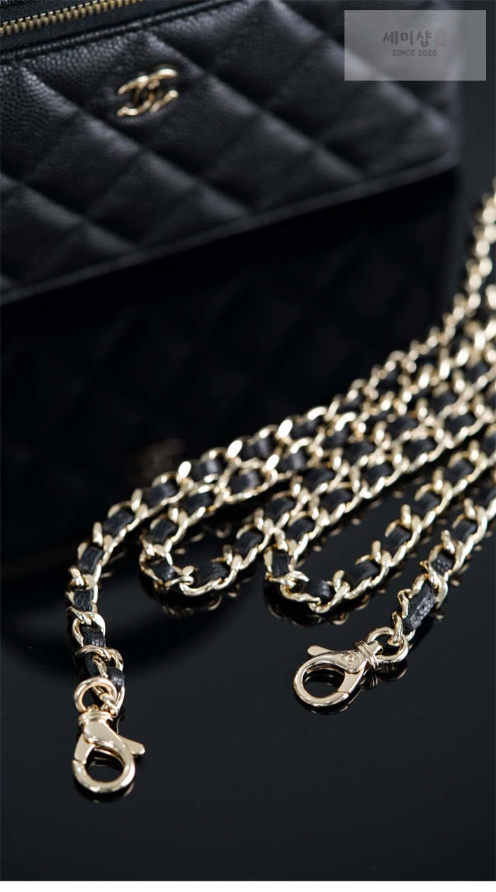 C H A N E L 샤넬 25C 베니티 캐비어 블랙 Bag 11번 이미지