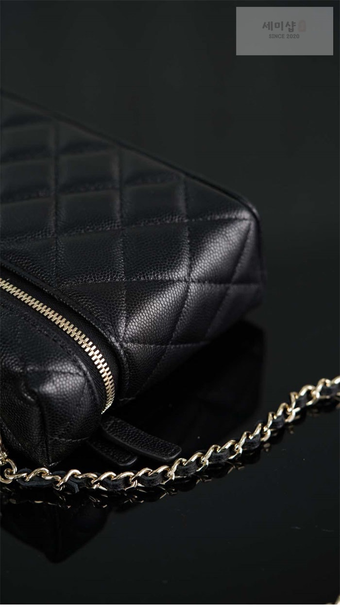 C H A N E L 샤넬 25C 베니티 캐비어 블랙 Bag 14번 이미지