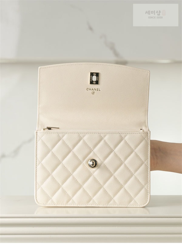 C H A N E L 샤넬 25C 탑 핸들 미니 백팩 화이트 Bag 11번 이미지