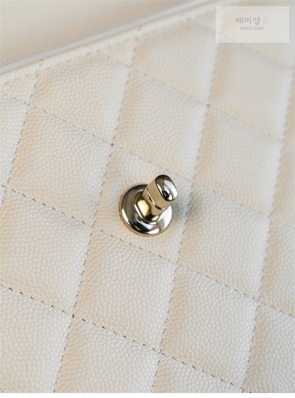 C H A N E L 샤넬 25C 탑 핸들 미니 백팩 화이트 Bag 4번 이미지